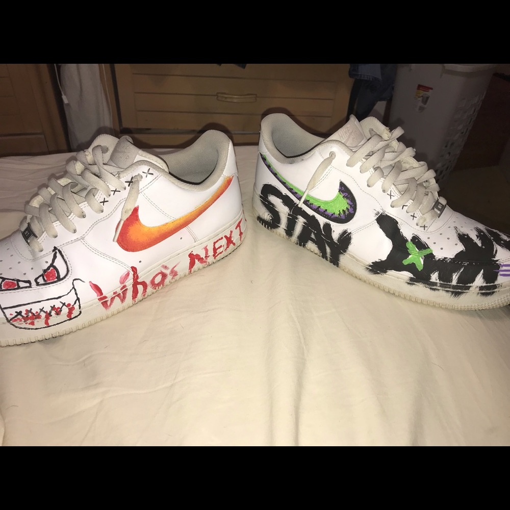 Custom Nike Air Force 1s. Size 13